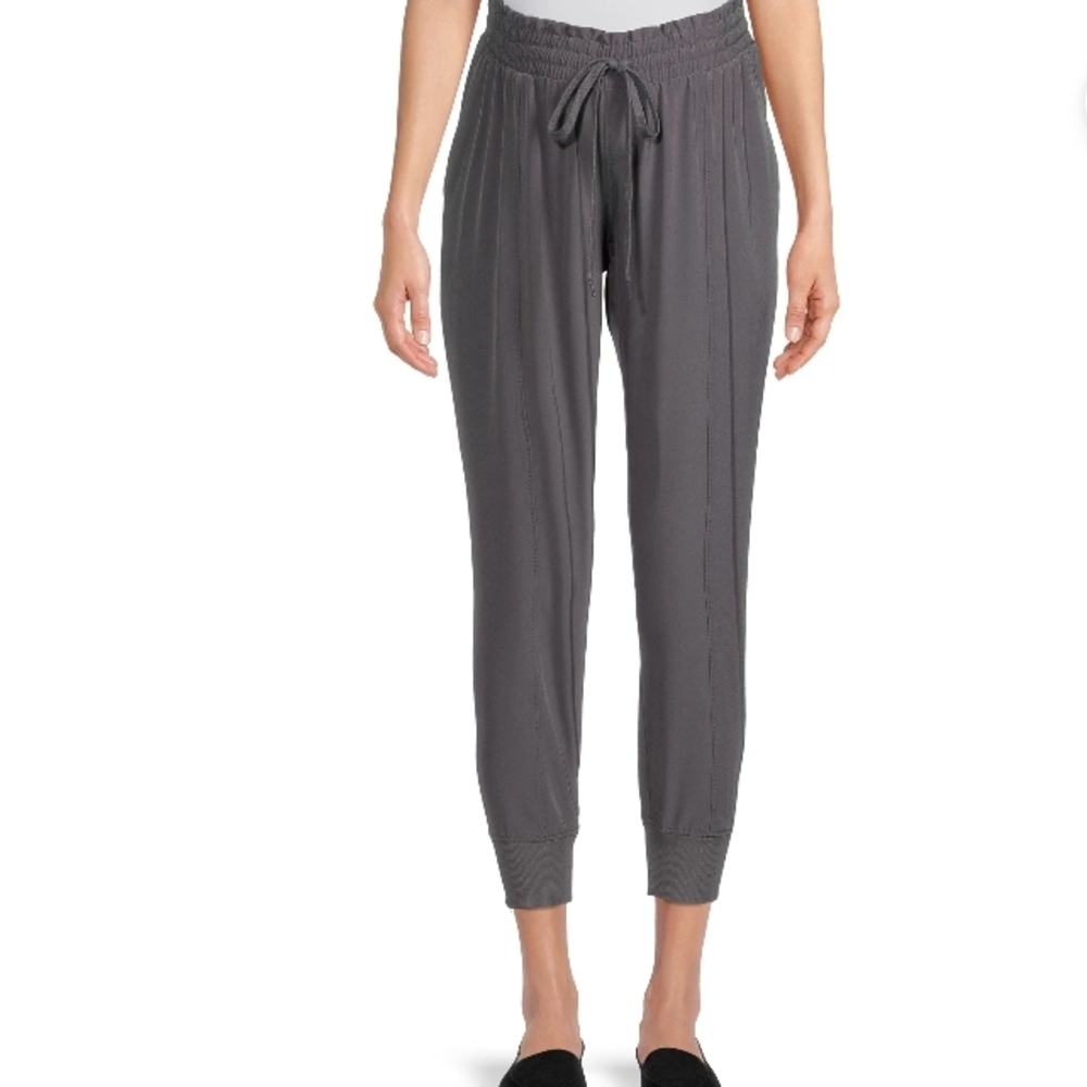 Time And Tru Women's Maternity Gray Relaxed Fit Jogger Pants